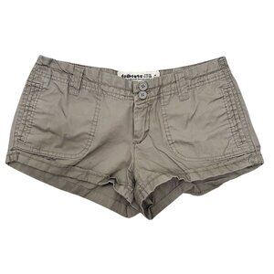 Dollhouse Junior's Y2K Olive Drab Low Rise Military Style Khaki Shorties Size 5‎